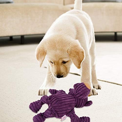 Yosoo PET כלב קטיפה צעצוע חיה חמוד, קערות ומנות מזינים איטיים מעצבים מכשיר קול לשיניים טוחנות ומנגנים