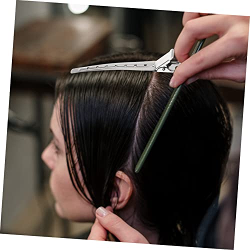 Luxshiny 12 יחידות קביעת ספר קליפ קליפ פלסטיק קליפים תניני שיער שיער מתכת ערימות שיער סלון שיער קליפ ברווז חרס