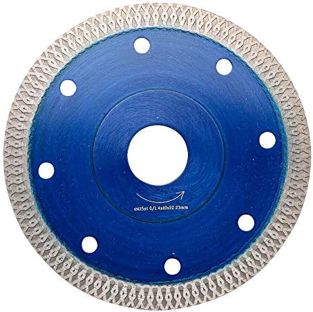 אריחי חרסינה טורבו יהלום דק חיתוך יבש להב/גלגל מטחנת דיסק 4 אינץ '-7 אינץ' 115-180 ממ