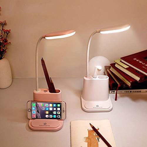 ZHYH USB נטען נטען מנורת שולחן LED מגע עמעום עמעום מנורה שולחן