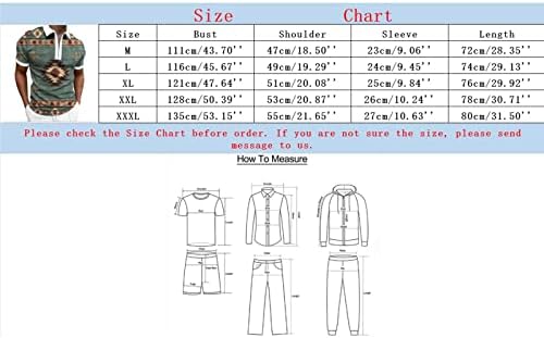 מכנסי טרנינג של Miashui Mens עם כיסים Mens 3D הדפסת דיגיטל דש דש רוכסן שרוול קצר חולצה אופנה מזדמנת של גברים