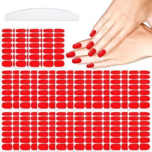 20 גיליונות 280 יחידות אדום נייל מדבקות מלא נייל כורכת לנשים לק מדבקות ציפורניים ג ' ל נייל