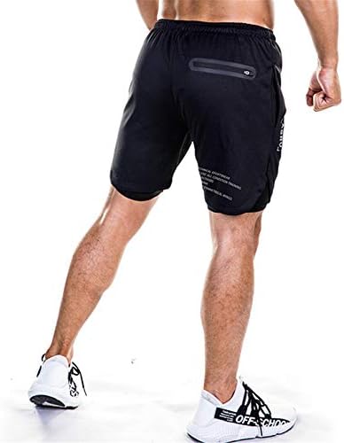 מכנסי ריצה מזדמנים לגברים קצרים מותניים אלסטיים מכנסי אימון נוחים שרוך עם כיסי מכנסיים