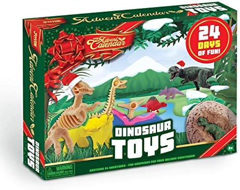ג ' ויין חג המולד אדוונט 2022 עם דינוזאור 24 ימים חג המולד ספירה לאחור לוח שנה דינו צעצוע לילדים בני
