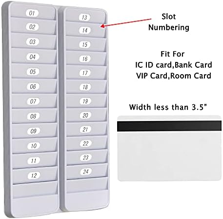 מתלה כרטיסי jmiuhacou, שומר על כרטיסי החלקה, תגים, תעודות זהות ופריטים אחרים המאורגנים בצורה מסודרת, כולל תוויות