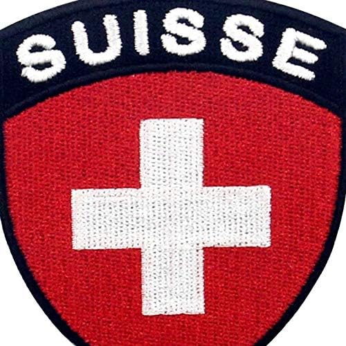 טלאי מגן דגל שוויץ שוויץ, מגרש המורל הלאומי המורל הלאומי ברזל על תפור על סמל שוויצרי
