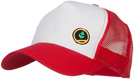 מאמן אדום לתקוע מפלצת רקום רשת כובע