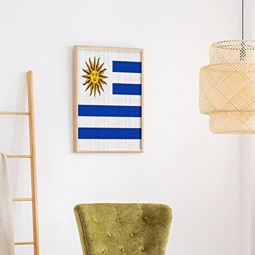 אורוגוואי דגל יהלומי ציור ערכת אמנות תמונות עשה זאת בעצמך מלא תרגיל בית אביזרי מבוגרים מתנה עבור בית קיר