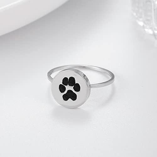 לונגליטר כלב טבעת אישית מותאם אישית הדפסת שרשרת לחיות מחמד שרשרת בזיכרון של כלב מחמד זיכרון תכשיטי