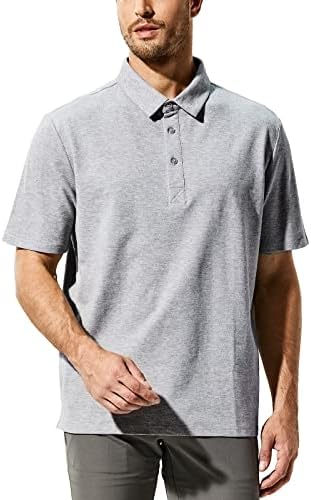 מייר גברים של פולו חולצות כושר רגיל כותנה גולף חולצה רך לנשימה עסקים מקרית צווארון חולצות