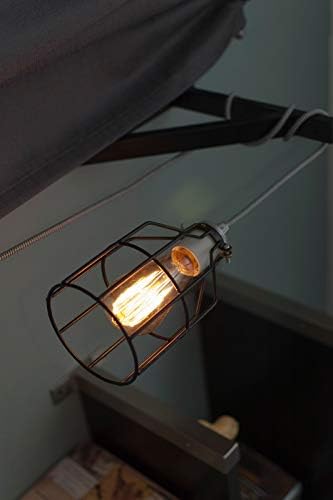 יי תאורה-תעשייתי בציר סגנון מתכת מנורת משמר כלוב תליון מחרוזת אורות בציר מנורת מחזיקי