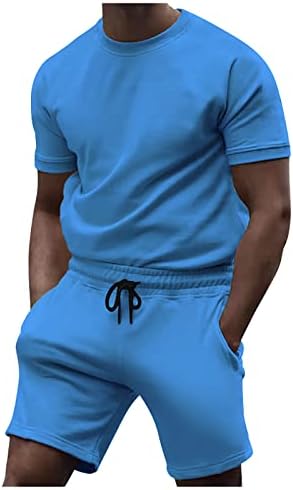 מכנסיים קצרים ומכנסי מכנסיים קצרים של Ymosrh הגדירו בגדי ספורט 2 חלקים תלבושות קיץ תלבושות קיץ