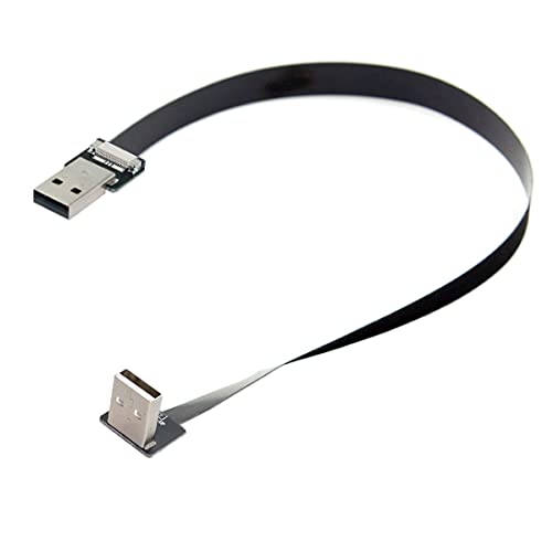 Chenyang CY USB 2.0 סוג-A זכר ל- USB 2.0 סוג-A נתונים זכר שטוחים כבל FPC סלים 90 מעלות כלפי מעלה