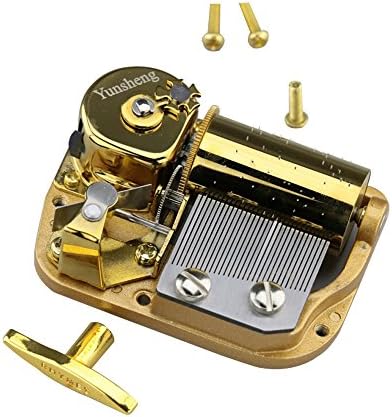 יונשנג 30 הערה מנגנון ציפוי ציפוי זהב מנגנון שעון DIY תנועת תיבת מוסיקה, מנגינה: גרייס מדהים