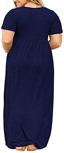 נשים שרוול קצר רגיל רופף מזדמן פלוס בגודל גודל ארוך חולצת טריקו מקסימ
