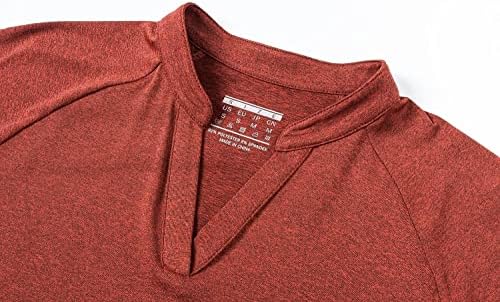 MAGCOMSEN גולף פולו פולו חולצות V-NECK UPF 50+ חולצות טריקו מהירות חולצת שרוול קצר יבש פיקה ג'רזי