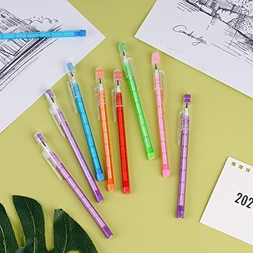 36 יחידות HB עיפרון שקוף עפרונות מרובי-נקודה רב-צבעונית עפרונות ערימה ללא חידוד ערימה קופצים עפרון פלסטיק