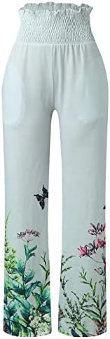 Grge Beuu's Plus Plus Size מכנסיים רופפים פעילים מכנסי כותנה בכיס גבוה מותניים חוף חוף תחתון מכנסי