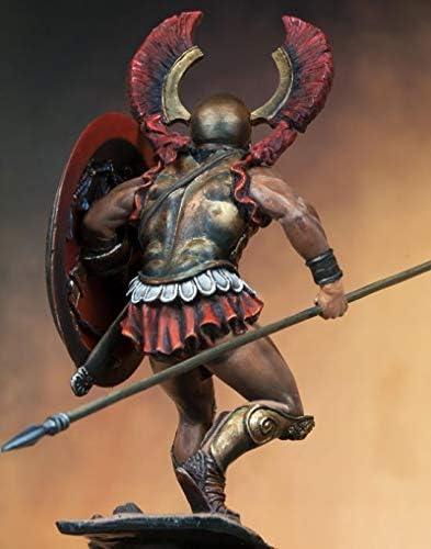 אטריה 75 ממ 1/24 שרף אופי דגם עתיק ספרטני לוחם למות יצוק דגם ערכת