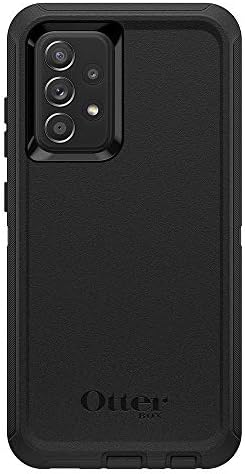 Otterbox Galaxy A52/Galaxy A52 5G Defender Series Case - שחור, מחוספס ועמיד, עם הגנה על נמל, כולל קיקטנד קליפ