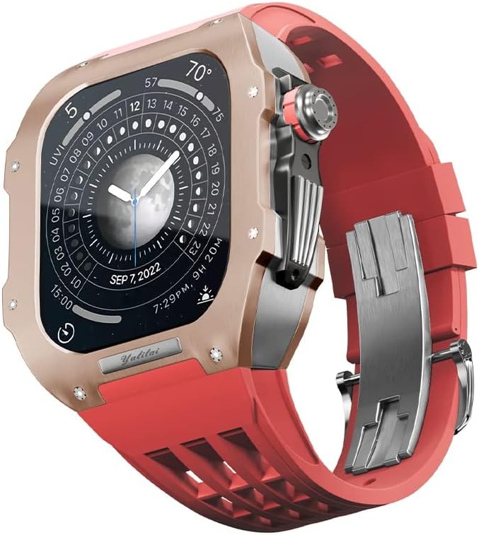 סגסוגת טיטניום רצועת גומי דייזו סגסוגת טיטניום עבור IWatch Watch 7/8 Apple Mod Watch אביזרים