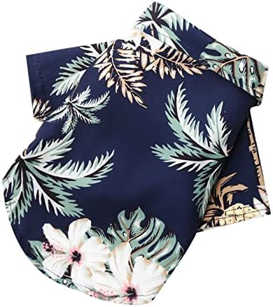 חולצות קיץ לחיות מחמד חולצת כלבים פרחונית בסגנון הוואי סגנון הוואי