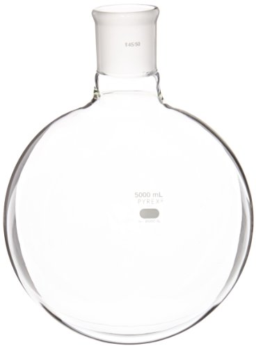 Corning Pyrex Borosilicate זכוכית קצרה צוואר עגול תחתון קיר כבד בקבוק רתיחה עם 55/50 מפרקי