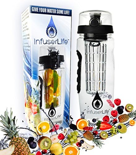 בקבוק מים InfuserLife - בקבוק המים הטוב ביותר של Infuser - אטום דליפה - הוסף את הפירות או הירקות האהובים עליך