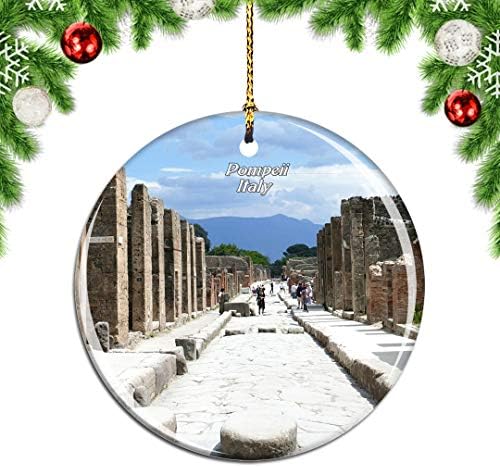 Weitino Pompeii נאפולי איטליה חג המולד חג המולד עץ קישוט קישוט קישוט תליון תליון תליון סיטי נסיעות
