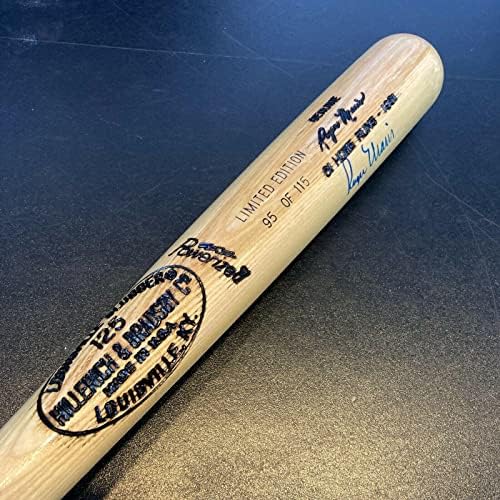 מדהים מיקי מנטל ורוג'ר מאריס חתום דגם משחק בייסבול עטלף PSA DNA MINT - עטלפי MLB עם חתימה