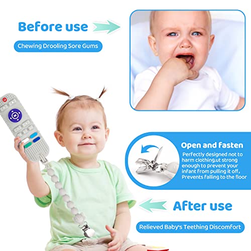 סיליקון צעצועי בקיעת תינוקות צלעי שיניים שלט רחוק לתינוק/טלוויזיה צורה צעצועי שיניים פעוטות פעוטות