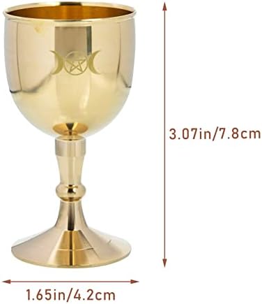 4 יחידות נחושת פולחן כוס דקורטיבי בודהיסטי מציע כוס מעודן יין כוס ביתי קדוש כוס
