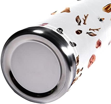 SDFSDFSD 17 גרם ואקום מבודד נירוסטה בקבוק מים ספורט קפה ספל ספל ספל עור אמיתי עטוף BPA בחינם, פנים