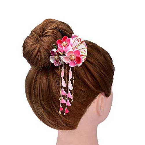 אצבע אהבת נשים בנות יפני שיער פין דקור קאנזאשי שיער מקלות מרים קימונו האנפו אביזרי יפני פרח שיער