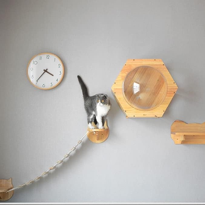 חתול צעצוע חתול גשר סולם טיפוס מסגרת חתול עץ בית עץ חתלתול קפיצות פלטפורמה לחיות מחמד ריהוט בית