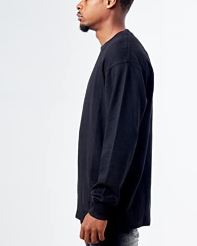 אבולוציה בעיצוב גברים של בסיסי ופל תרמית לסרוג סוודר ארוך שרוול צווארון עגול חולצה גדול גודל קטן כדי 6-גדול