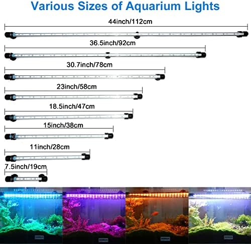 ורמהוס הוביל אור אקווריום,אור מיכל דגים עם בקר מרחוק ובקרת אפליקציות, ספקטרום מלא עשה זאת בעצמך צבע אופציונלי ותזמון