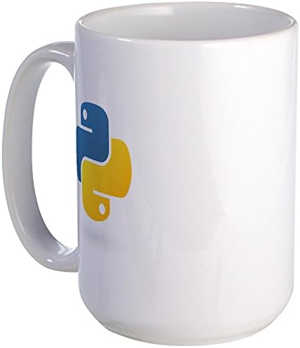 Cafepress Python ספל קפה קרמיקה גדול, כוס תה 15 גרם