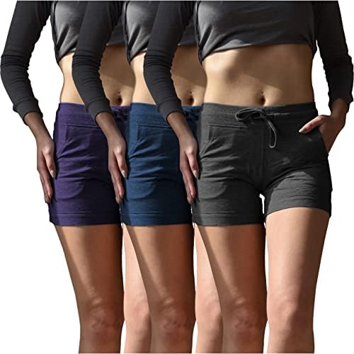 יסודות סקסיים 3 חבילות נשים פעילות ללבוש טרקלין יוגה מכנסיים ספורט מזדמנים