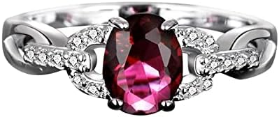 2023 חדש גיאומטריה יהלומי טבעת אלגנטי ריינסטון טבעת כחול אדום תכשיטי טבעות נשים אופנה מלא יהלומי זירקון טבעות