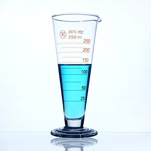 מעבדה מקצועית מדורגת כוס מדידה עם זרבוב