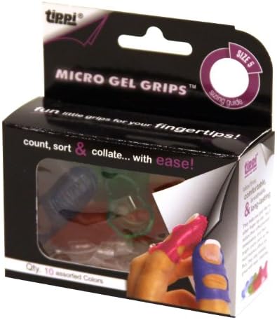 Lee Tippi Micro Gel Fongertip Grips - assorted - גודל 5 קטן - 10 חבילה