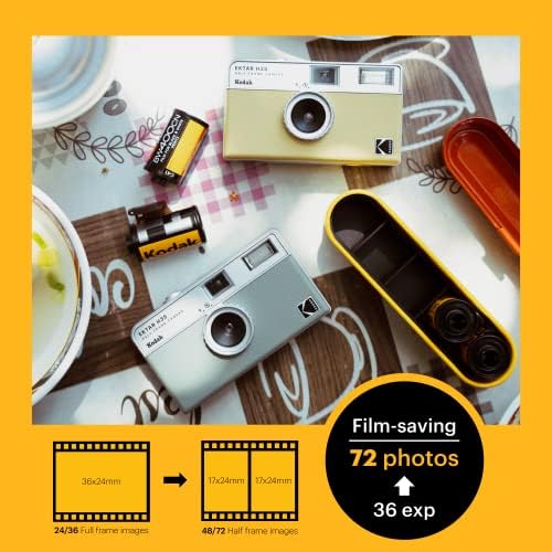 קודאק אקטאר ח35 חצי מסגרת סרט מצלמה, 35 מ מ, לשימוש חוזר, פוקוס-משלוח, קל משקל, קל לשימוש