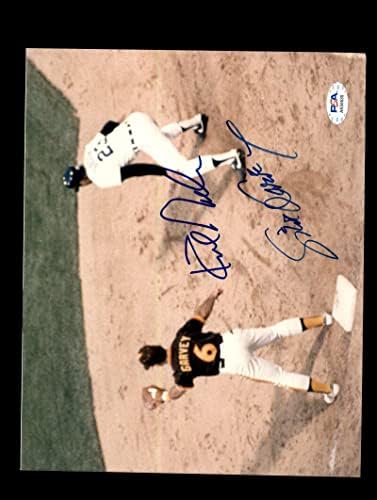 קירק גיבסון סטיב גארווי PSA DNA חתום 8X10 צילום חתימה - תמונות MLB עם חתימה