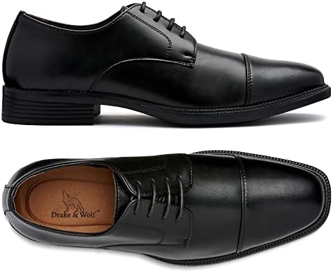 נעלי אוקספורד לגברים בעבודת יד של דרייק וזאב-נעלי שמלת גברים-נעלי אוקספורד מעור מיקרופייבר קלאסיות לגברים נעלי