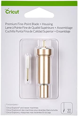 Cricut Premium Fine Point להחלפה להב, חיתוך להב עם עיצוב משופר, חותך חומרים אור עד אמצע משקל, עבור מלאכות