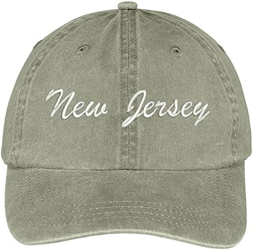 טרנדי הלבשה חנות ניו ג ' רזי המדינה רקום נמוך פרופיל מתכוונן כותנה כובע