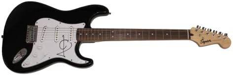 ג 'וליאן קזבלנקס חתם על חתימה בגודל מלא פנדר שחור גיטרה חשמלית עם ג' יימס ספנס ג 'יי. אס. איי אימות