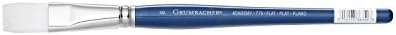 אקדמיה Grumbacher מברשת צבעי מים שטוחה, זיפי ניילון לבנים, גודל 8