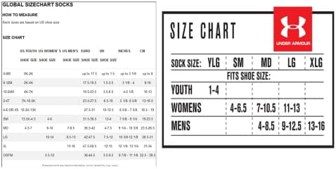 Betrulight-גרבי צוות לגברים מנחמים השפעה גבוהה מתחת לשריון UA ביצועים גרביים גודל 9-12.5, לבן גדול